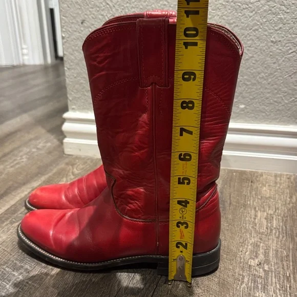 Justin Boots Bold Red Western Boots - Picture 8 of 8